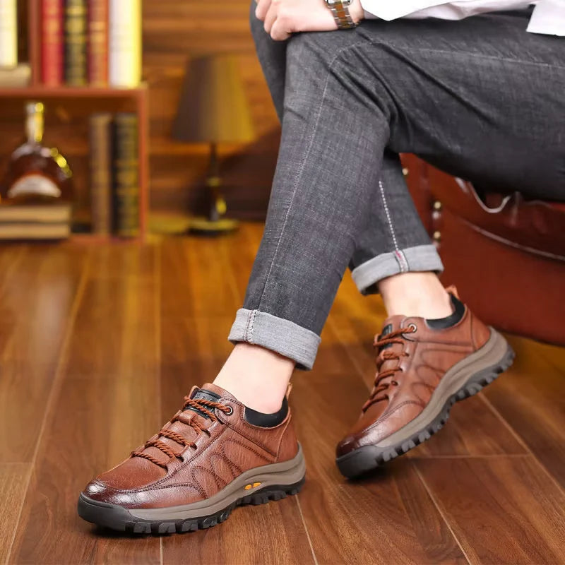 Orthopädischen Ledersneakers für Herren - Orto Pro