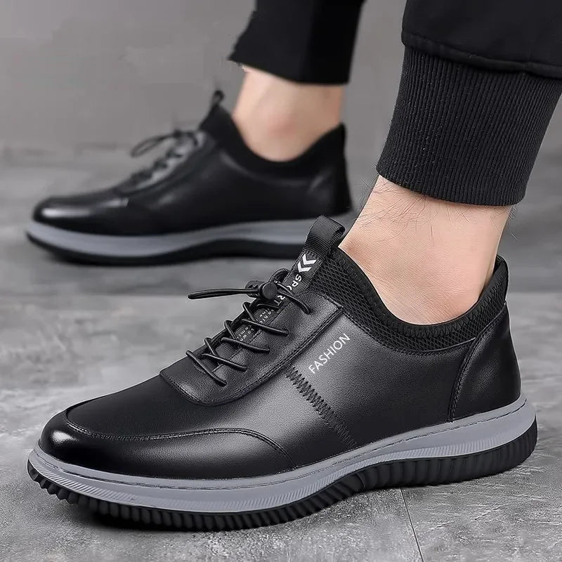 Herren Casual Leder Turnschuhe - Top Comfort