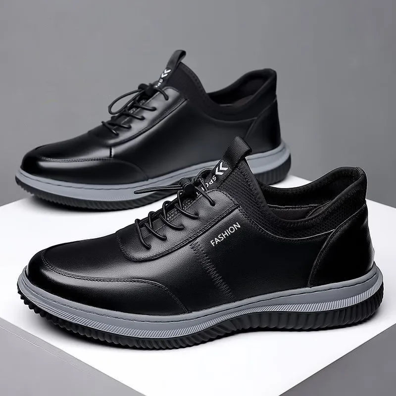 Herren Casual Leder Turnschuhe - Top Comfort