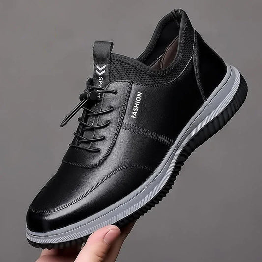 Herren Casual Leder Turnschuhe - Top Comfort